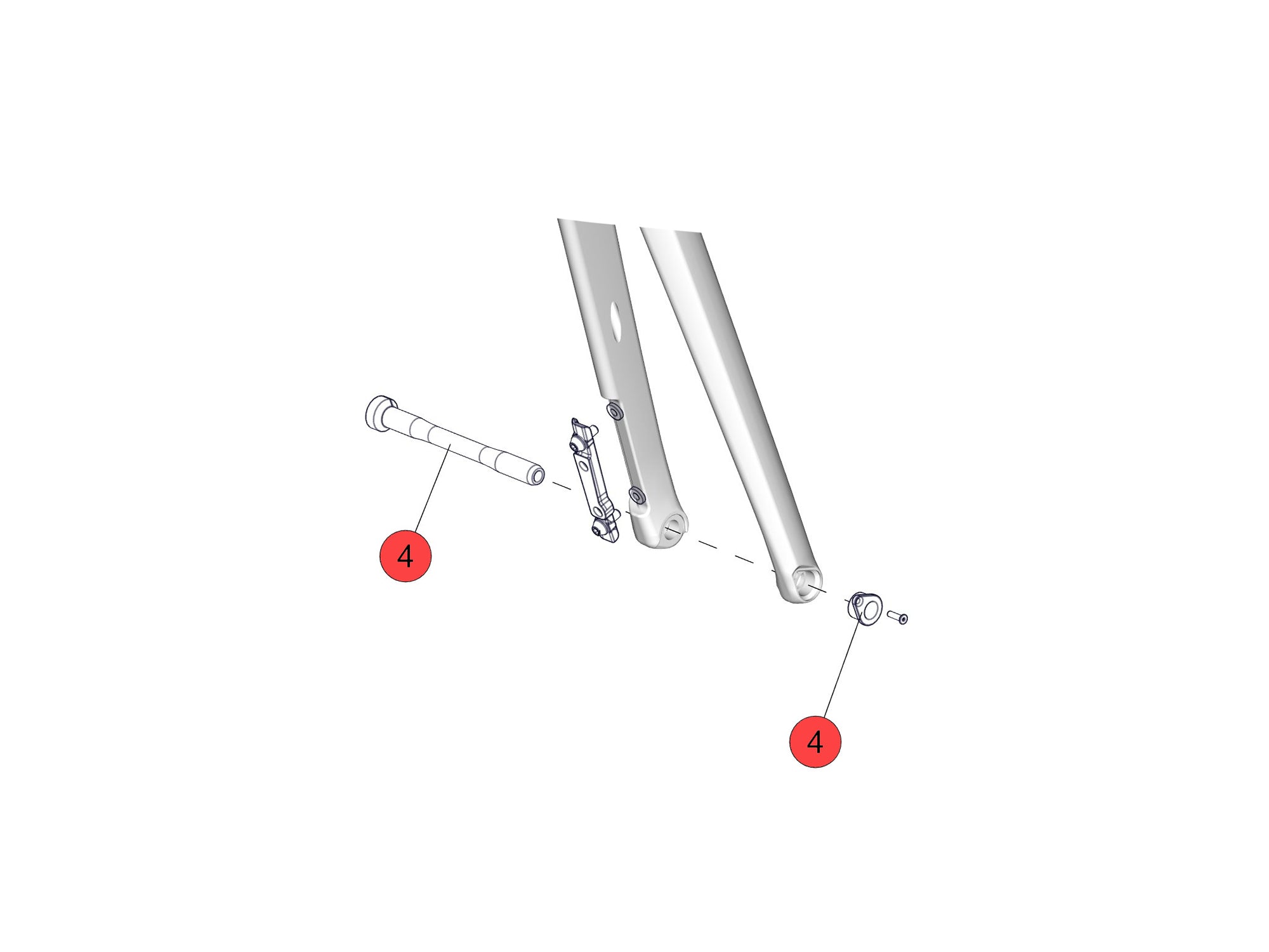 BMC Spare Parts | Thru Axle Kit - No 1