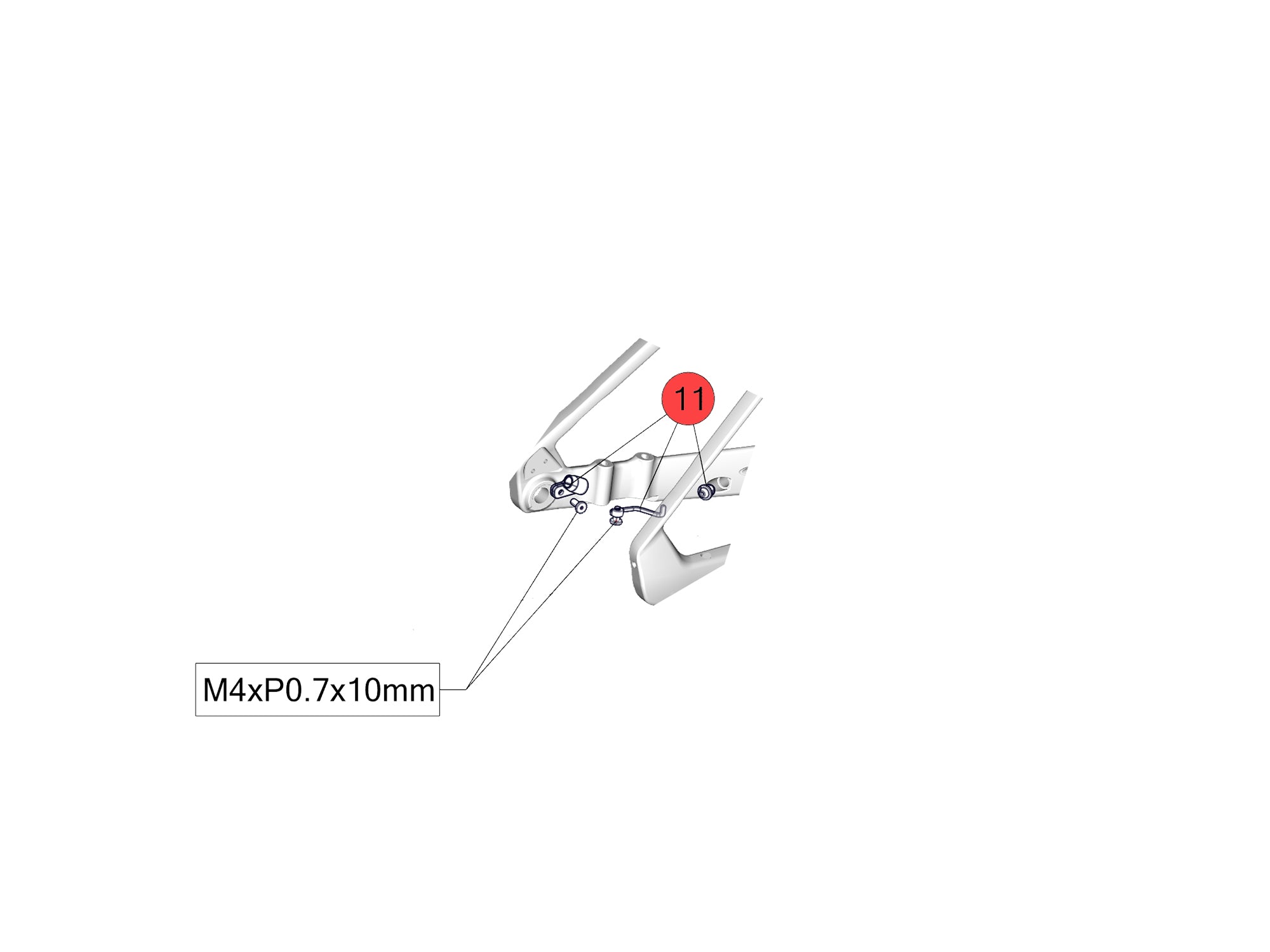 BMC Spare Parts | RM01 AMP Speed sensor Mount BLACK